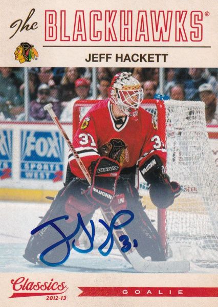 AUTO karta JEFF HACKETT 12-13 Classic Signatures Autograph číslo 124